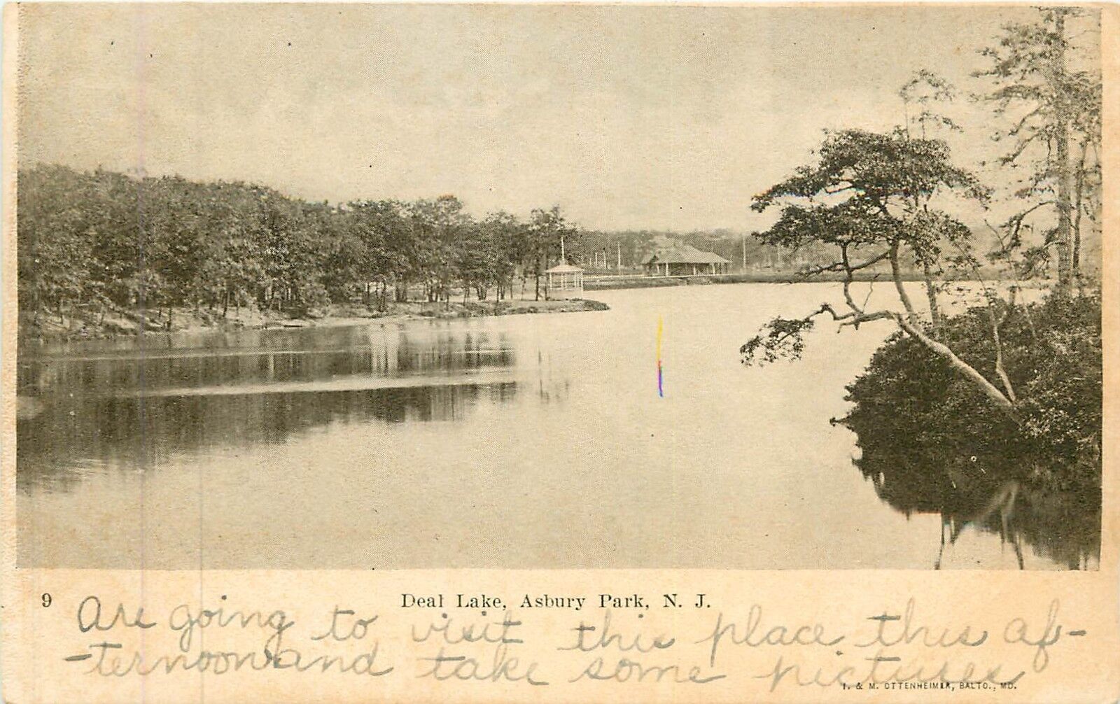 New Jersey, NJ, Asbury Park, Deal Lake UDB (pre-1907) Postcard