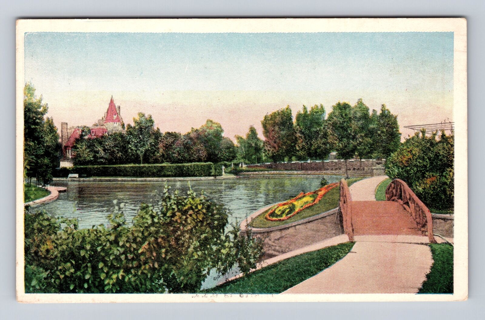 Alexandria Bay NY-New York, Canal on Wellesley Island, Antique Vintage Postcard