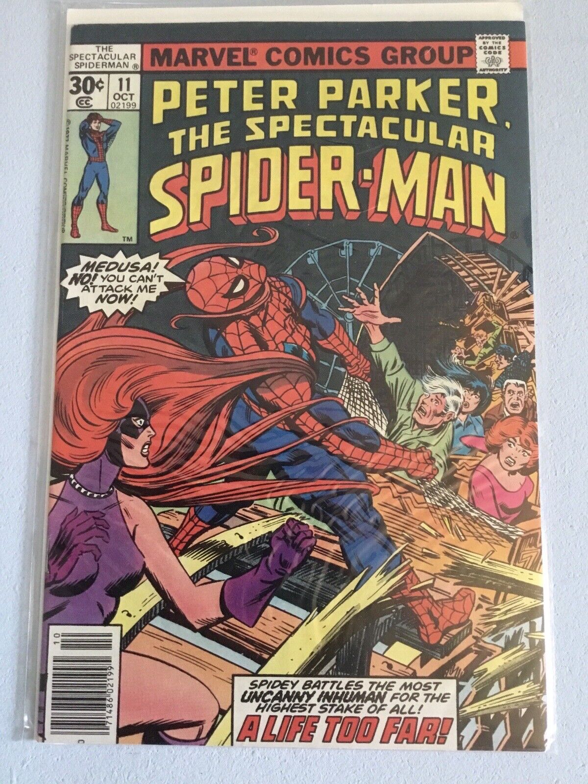 Peter Parker The Spectacular Spider-Man #11 Marvel 1977 Bronze Age High Grade