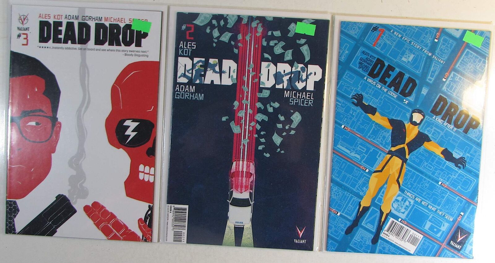 Dead Drop Lot of 3 #1,2,3 Valiant Comics (2015) NM 1st Print Comic Books