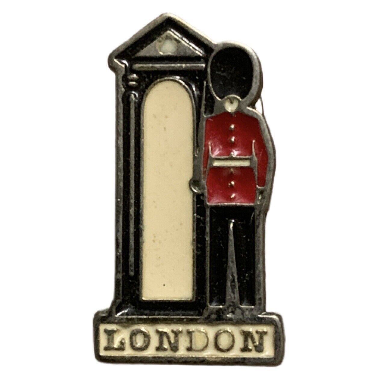 Vintage London King\'s Guard Sentry Box Travel Souvenir Pin