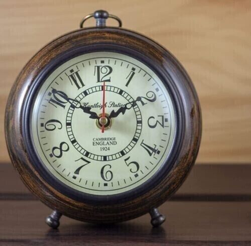 Antique Wooden Table Clock 6\