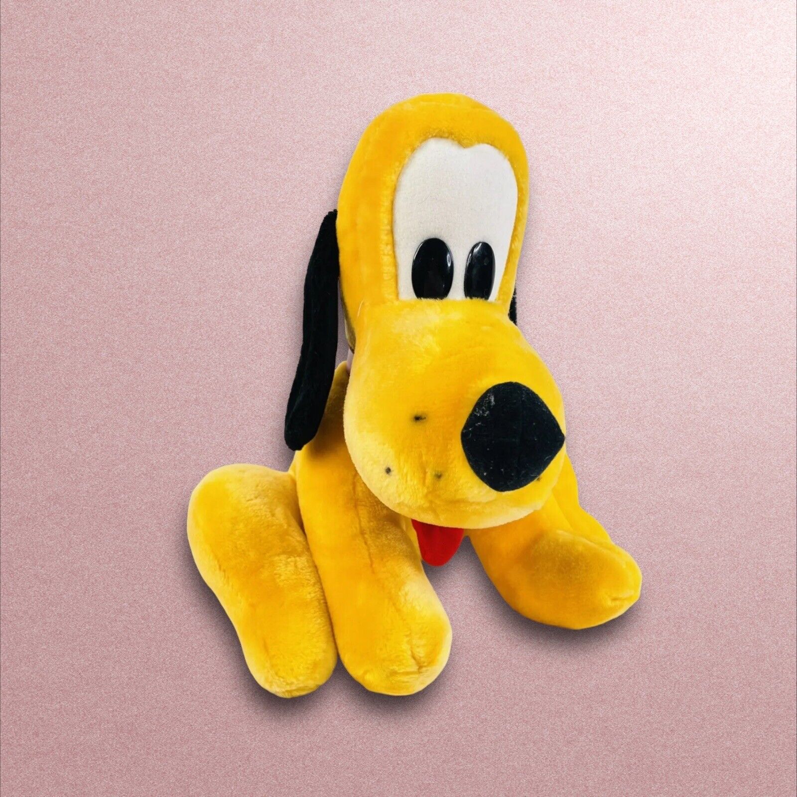 Vintage 1980’s Walt Disney World 14” Sitting Pluto Dog Plush