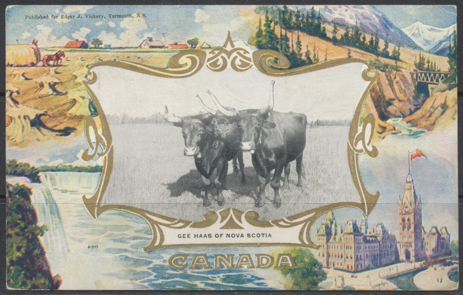 1908 Canada ~ Yarmouth, N.S. ~ Gee Haas of Nova Scotia ~ Warwick ~ Edgar Vickery