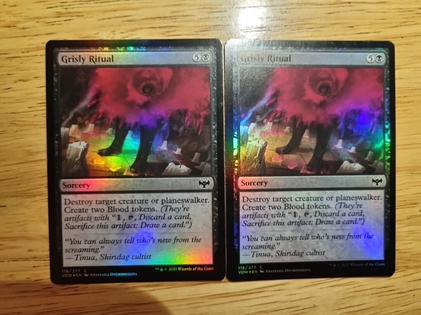 MTG - 2x Grizzly Ritual - FOIL - Innistrad: Crimson Vow