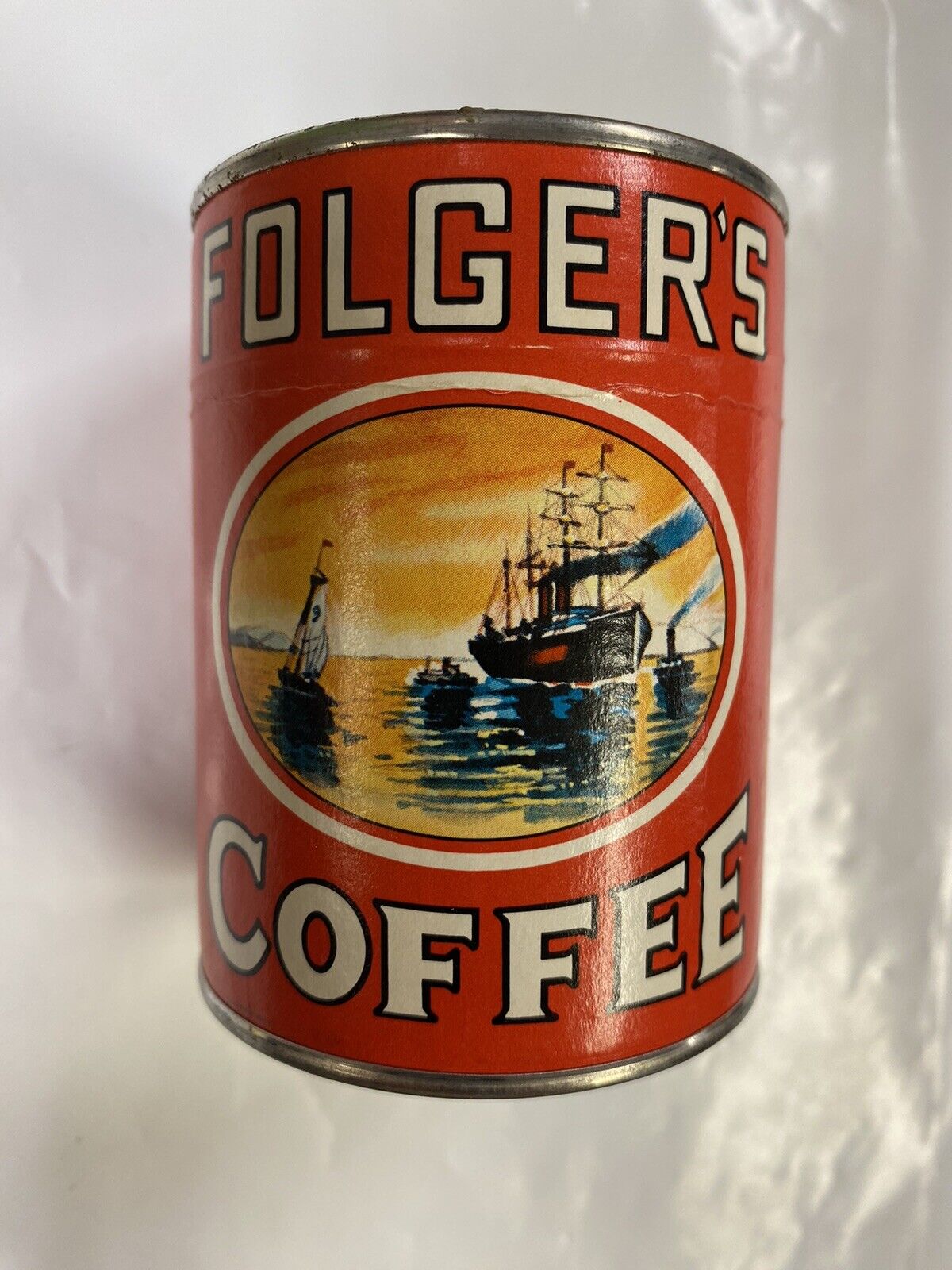 Vintage Folgers Coffee Can Puzzle 1980's Sealed Unopened Home Decor