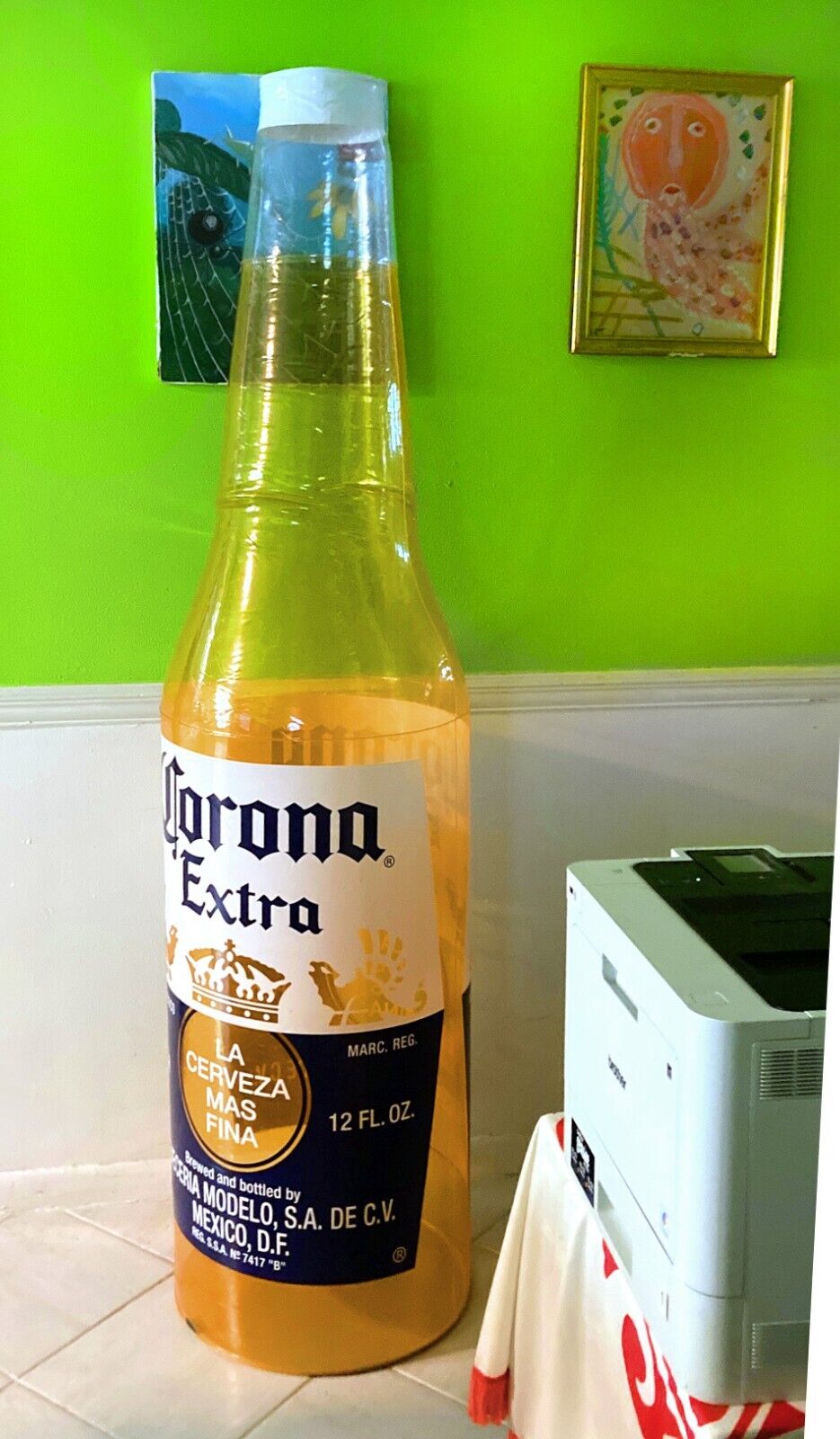 6 Foot Tall Corona Extra Inflatable Beer Bottle 72