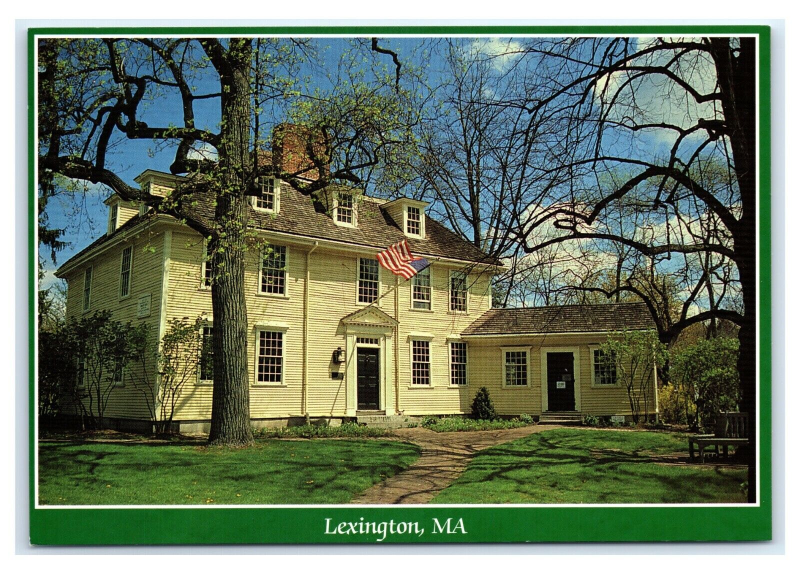 Postcard Buckman Tavern, Lexington MA K76