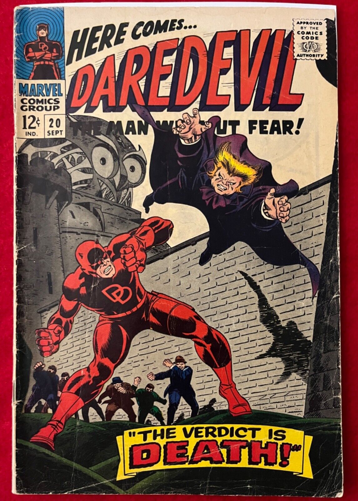 Marvel Daredevil Vol 1 #20 1st Print Sept 1966 (VG+)