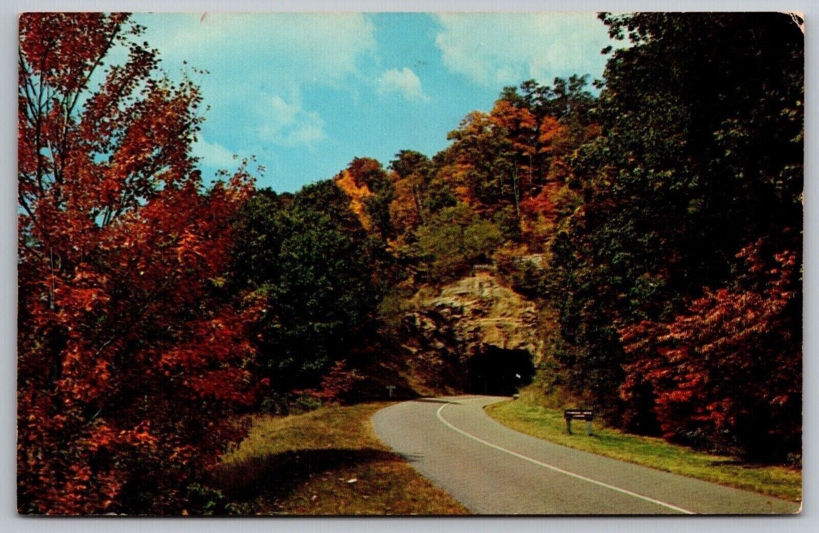 Tanbark Tunnel Blue Ridge Parkway Asheville Mt Mitchell North Carolina Postcard