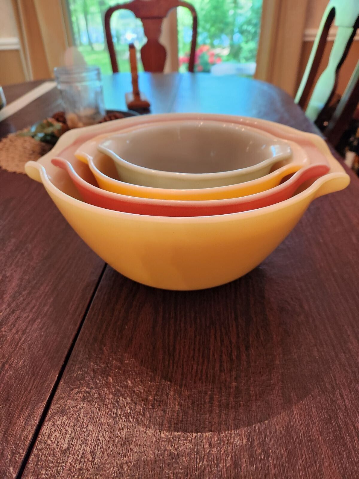 Vintage, Set of 4 Mixing Bowls, Multicolor 70’s
