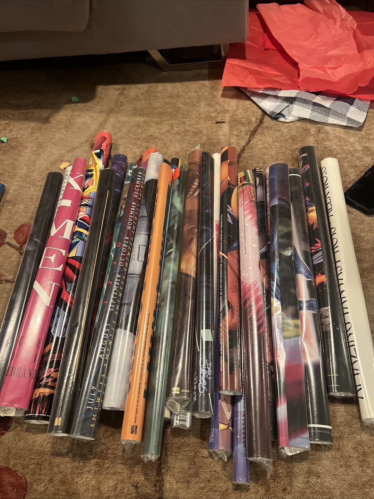 Many 1995-1996 Marvel Posters. All Brand New And Sealed. Each Poster=$30. Offers