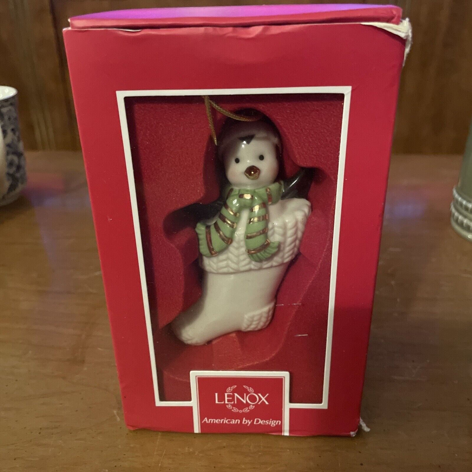 Lenox peek Penguin Ornament First Quality New In Box