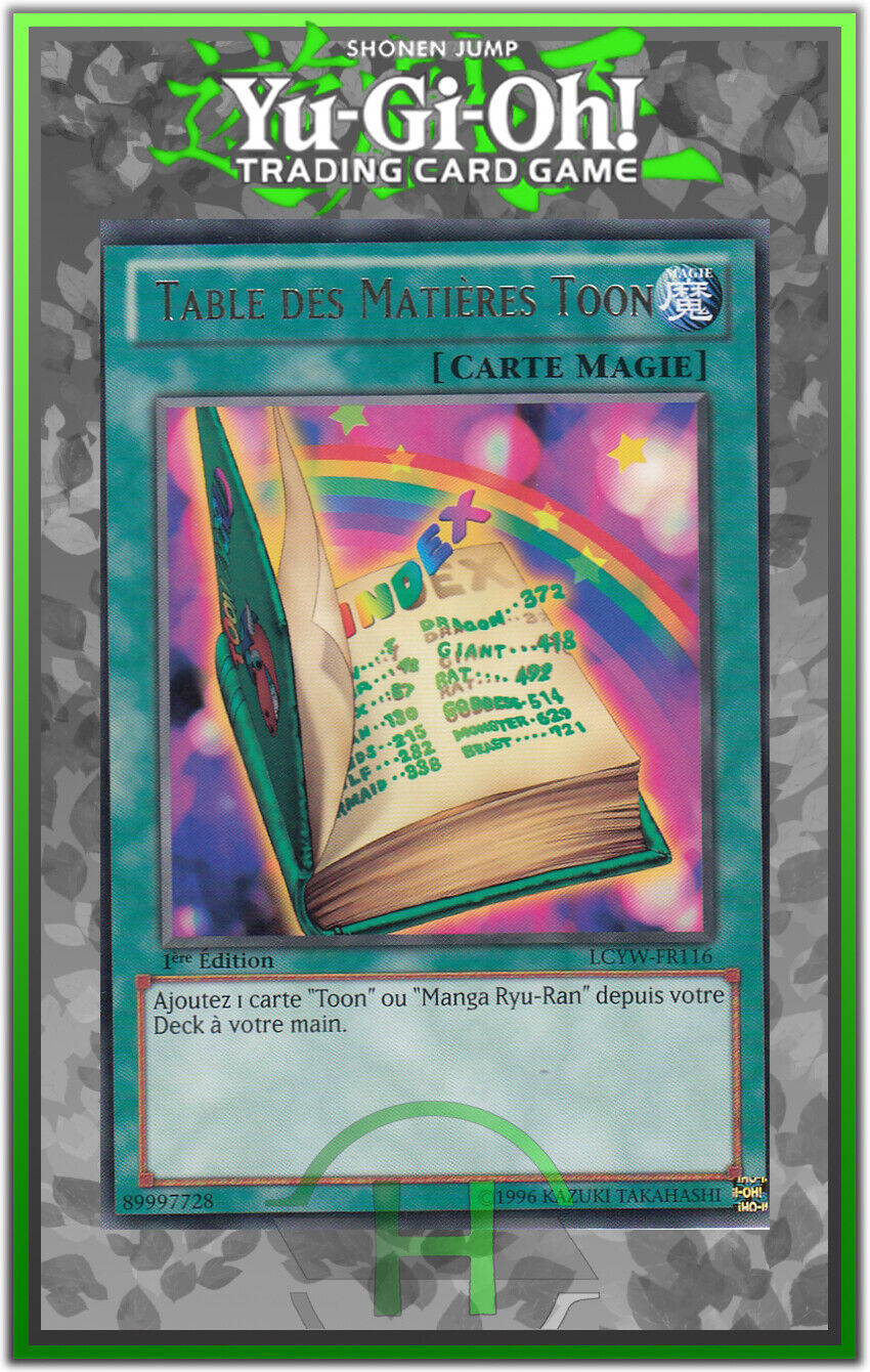 Toon Table of Contents - LCYW-FR116 - French Yu-Gi-Oh Card