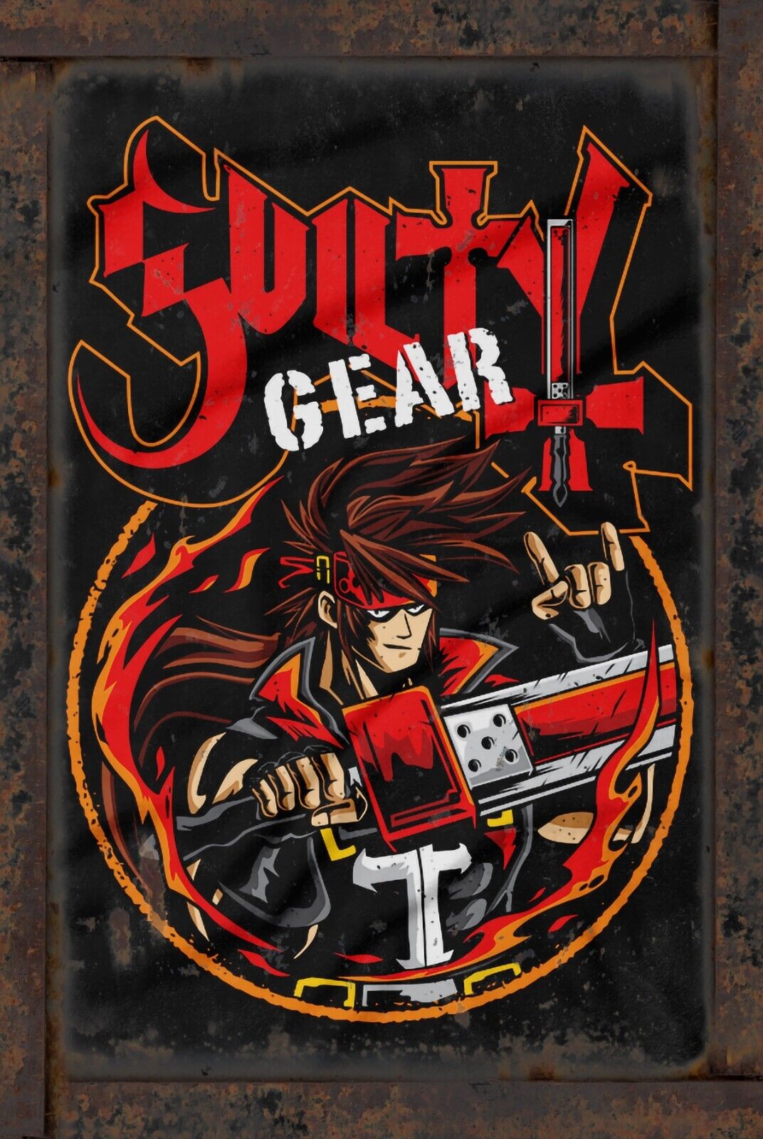 Guilty Gear 8x12 Rustic Vintage Style Tin Sign Metal Poster
