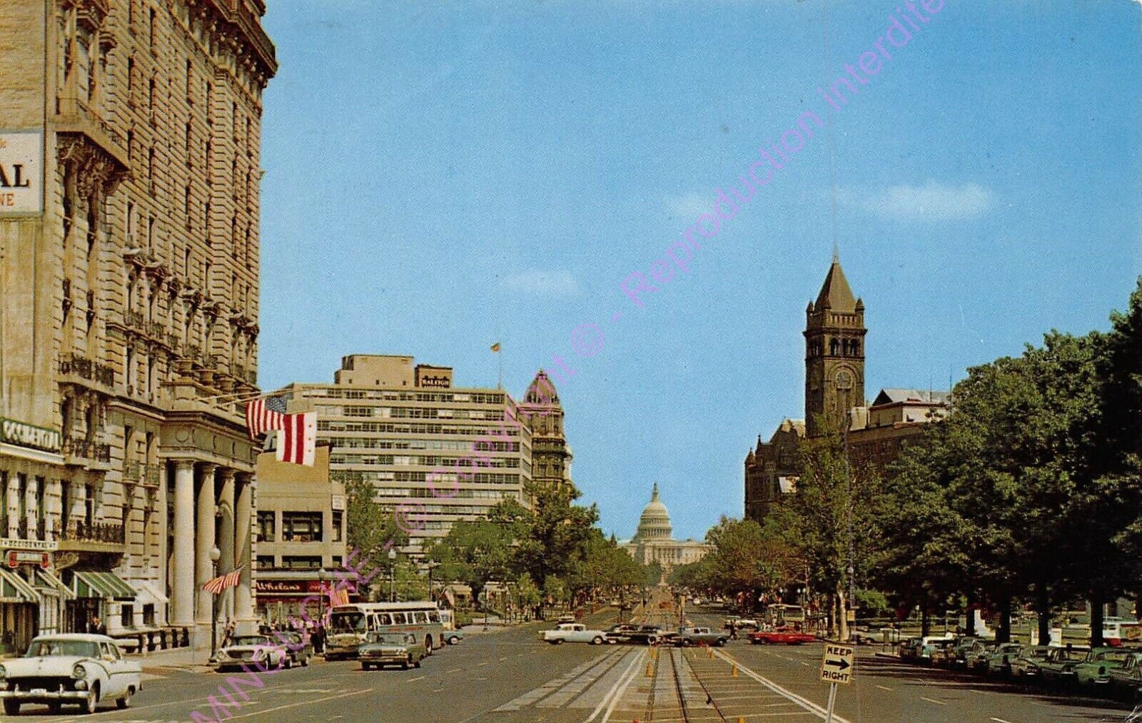CPM United States Washington D.C.Pennsylvania Avenue ca1966