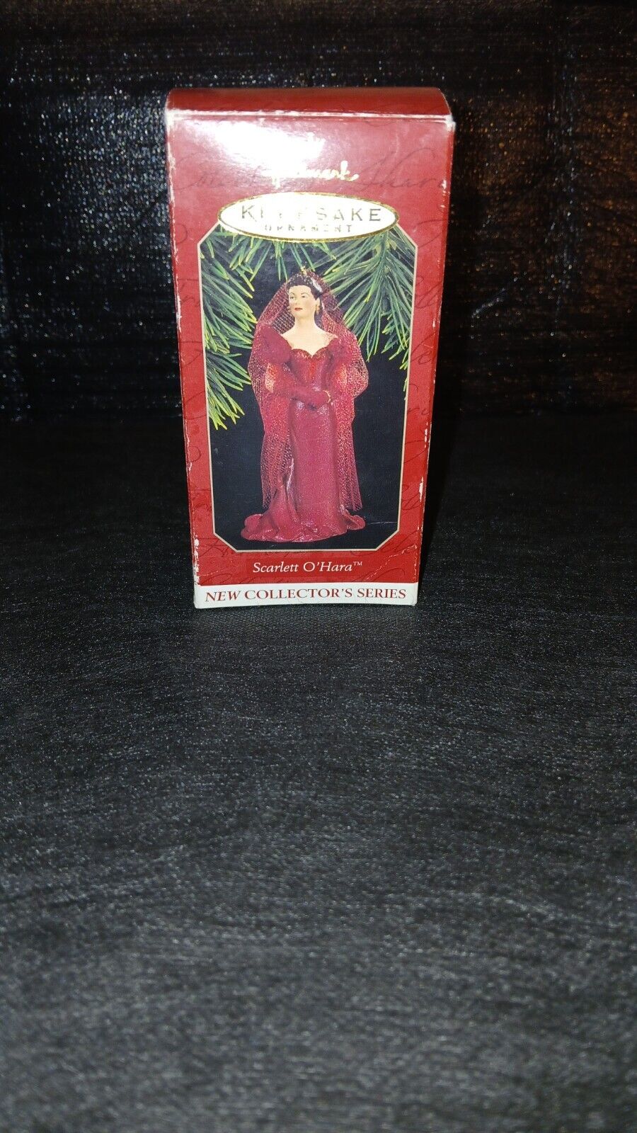 Vtg 1997 Hallmark Keepsake Ornament Gone With the Wind Scarlett O\'Hara Red Dress