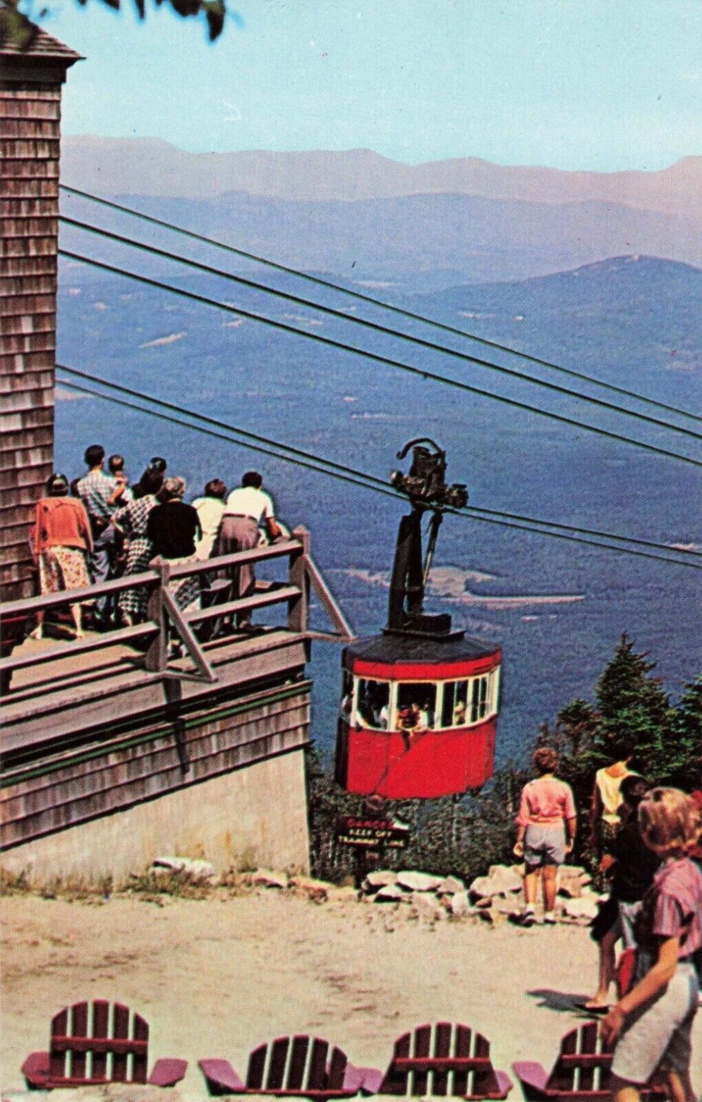 Cannon Mountain Aerial Tramway Tram-Car - Franconia Notch New Hampshire Postcard