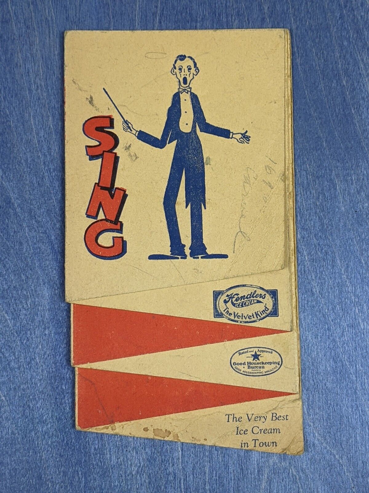 Hendler\'s Ice Cream Sing Advertising Premium Brochure Lyric Songbook