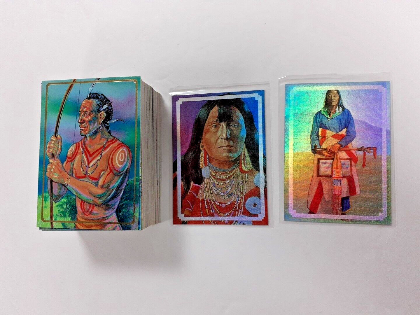 1995 Native Americans Complete Indian Trading Card Set 90 Cards Excellent Cond.