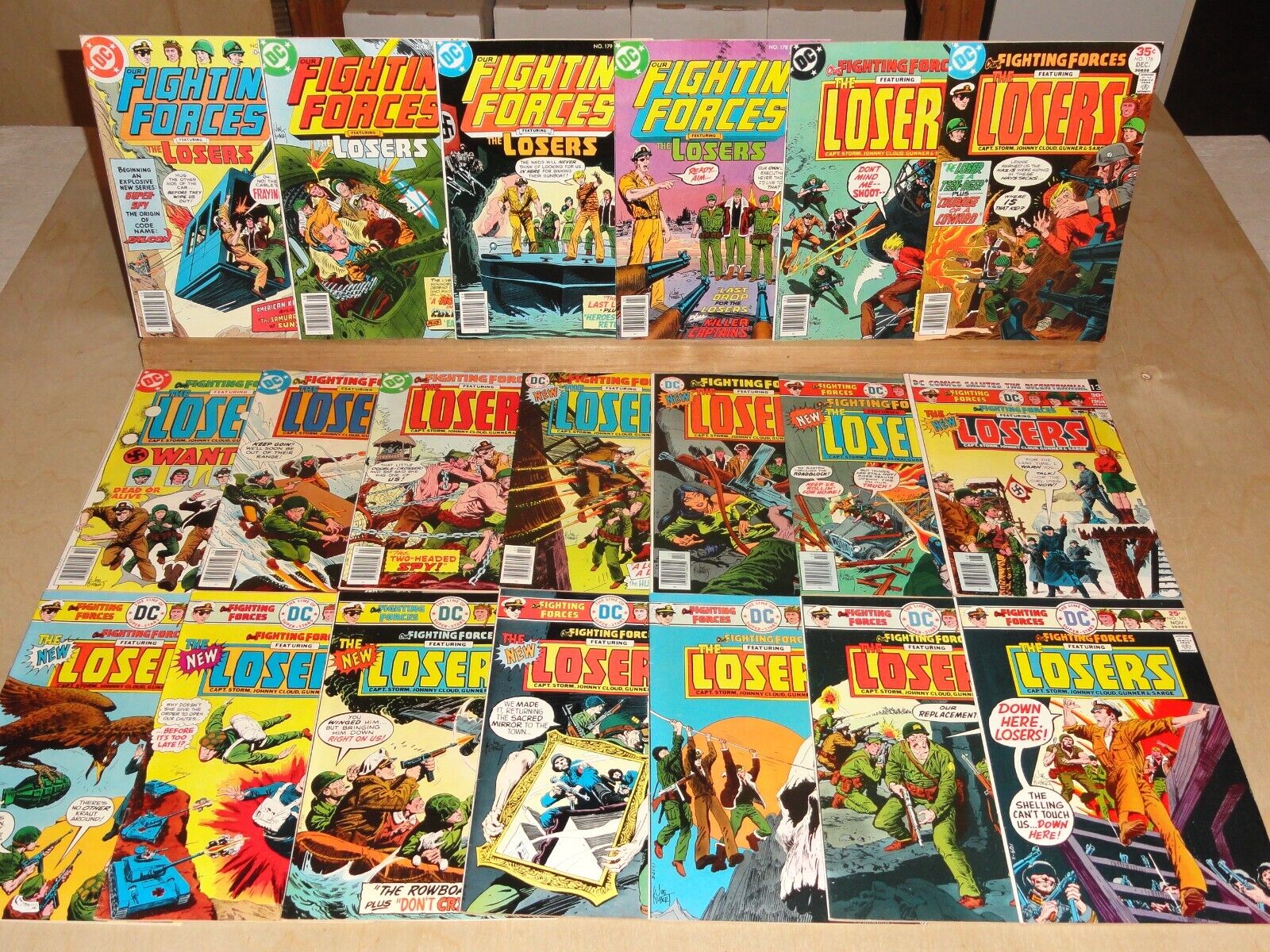 Our Fighting Forces 161-173,175-181 (1975-78) - 20 Total Issues, The Losers DC
