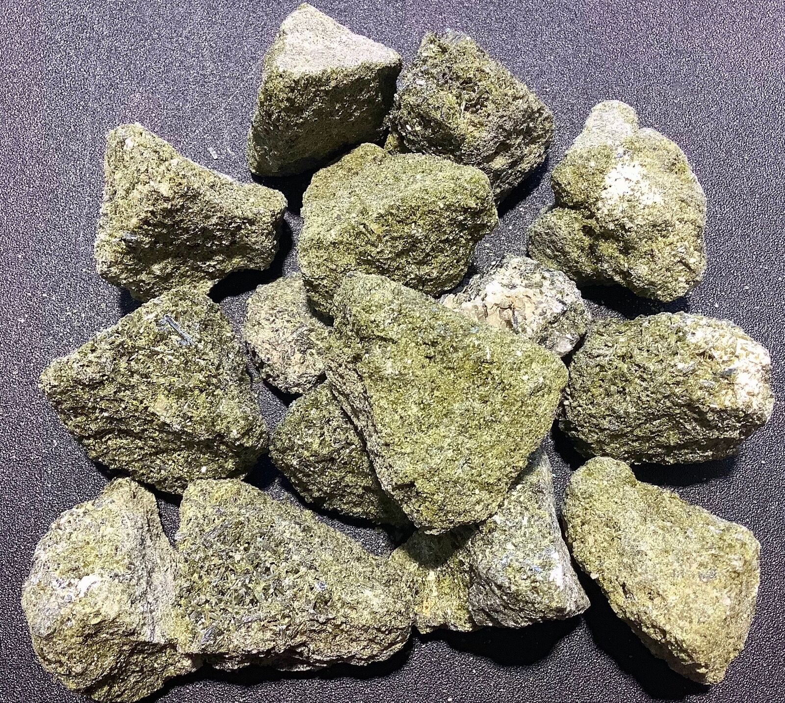 Rough Green Epidote Crystal 1 Kilo ( 2.2 LBs) Bulk Wholesale Lot Druzy Raw Stone