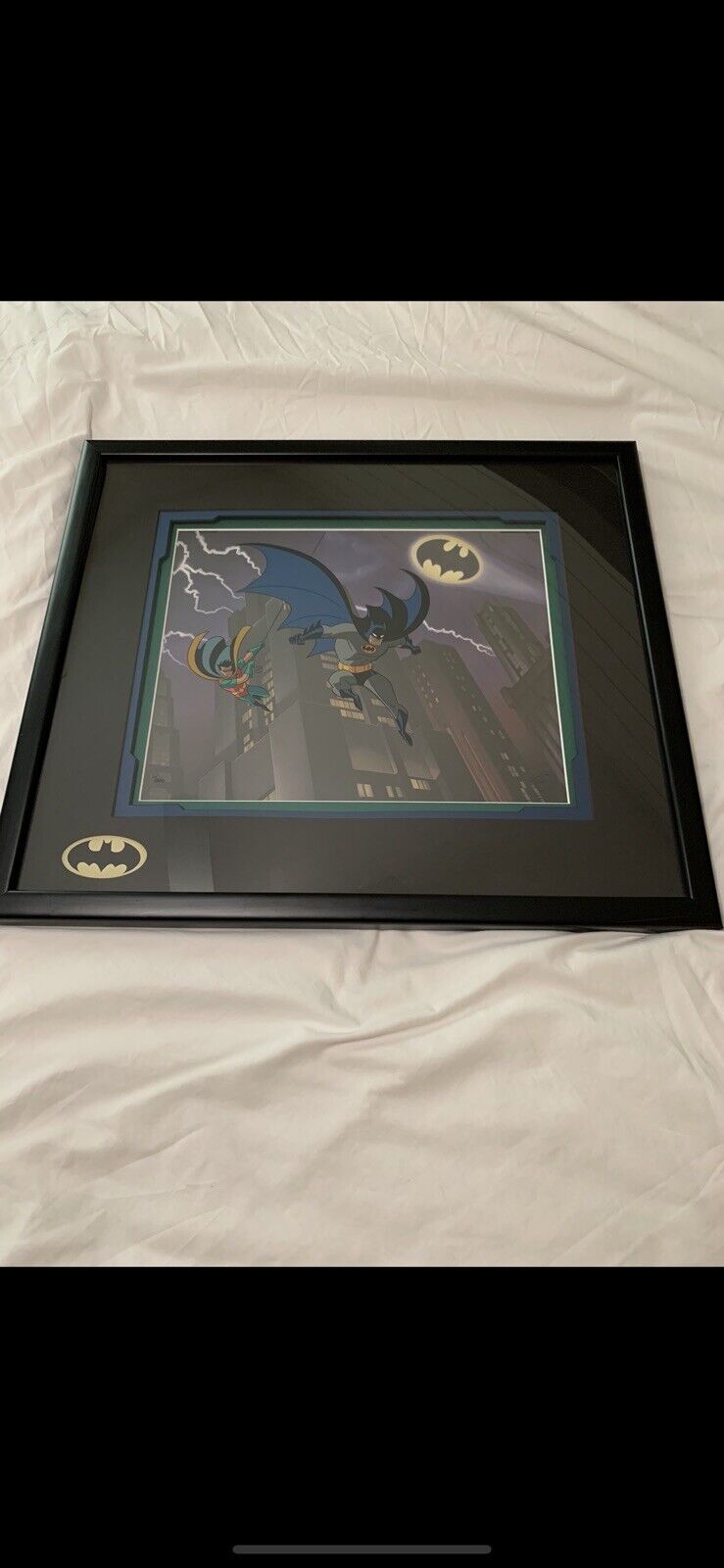 1996 Warner Bros Batman Animated Serious Limited Cel /350 “the Dynamic Duo” Wow