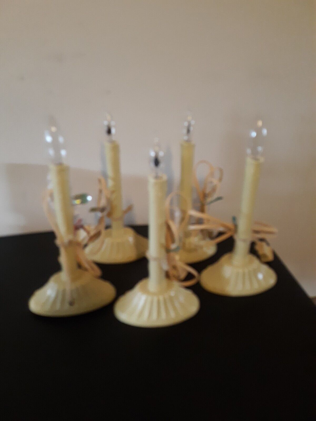 Lot Of 5 Holiday Electric Candle Lamps