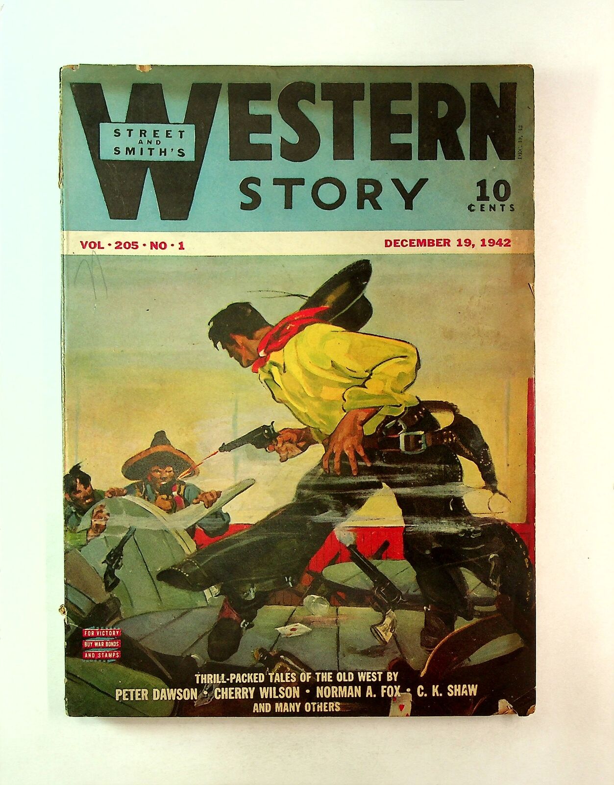 Western Story Magazine Pulp 1st Series Dec 19 1942 Vol. 205 #1 VG