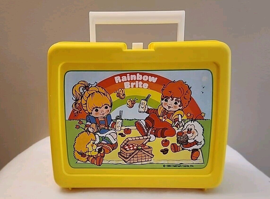 Vintage 1983 Hallmark Cards Rainbow Brite Plastic Lunch Box NO Thermos