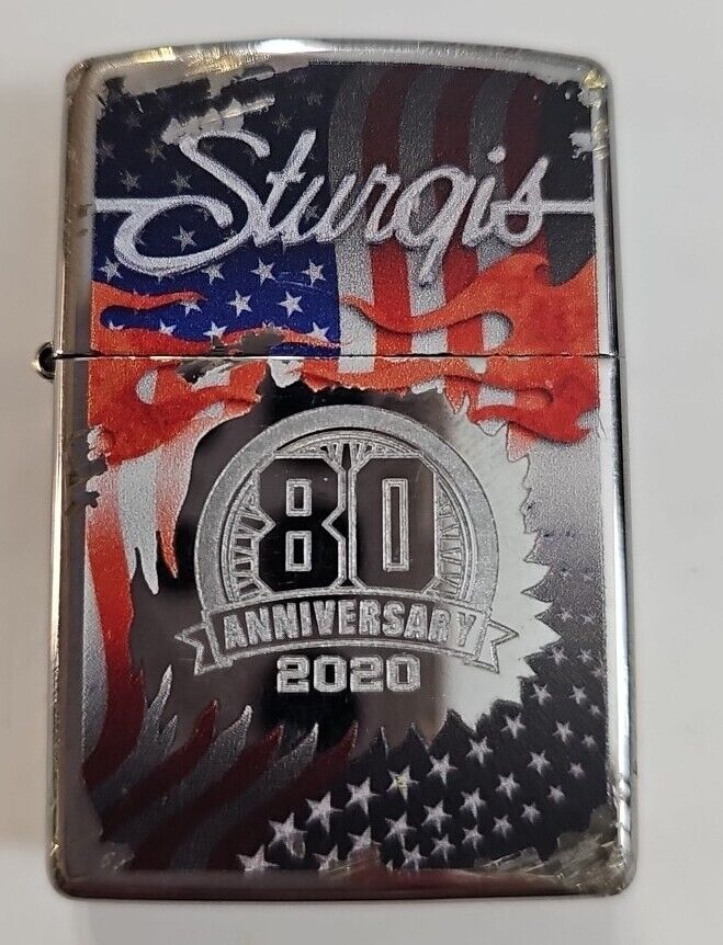 Zippo Registered Limited Edition Numbered 245/300 80th Anniv Sturgis Lighter Sm2