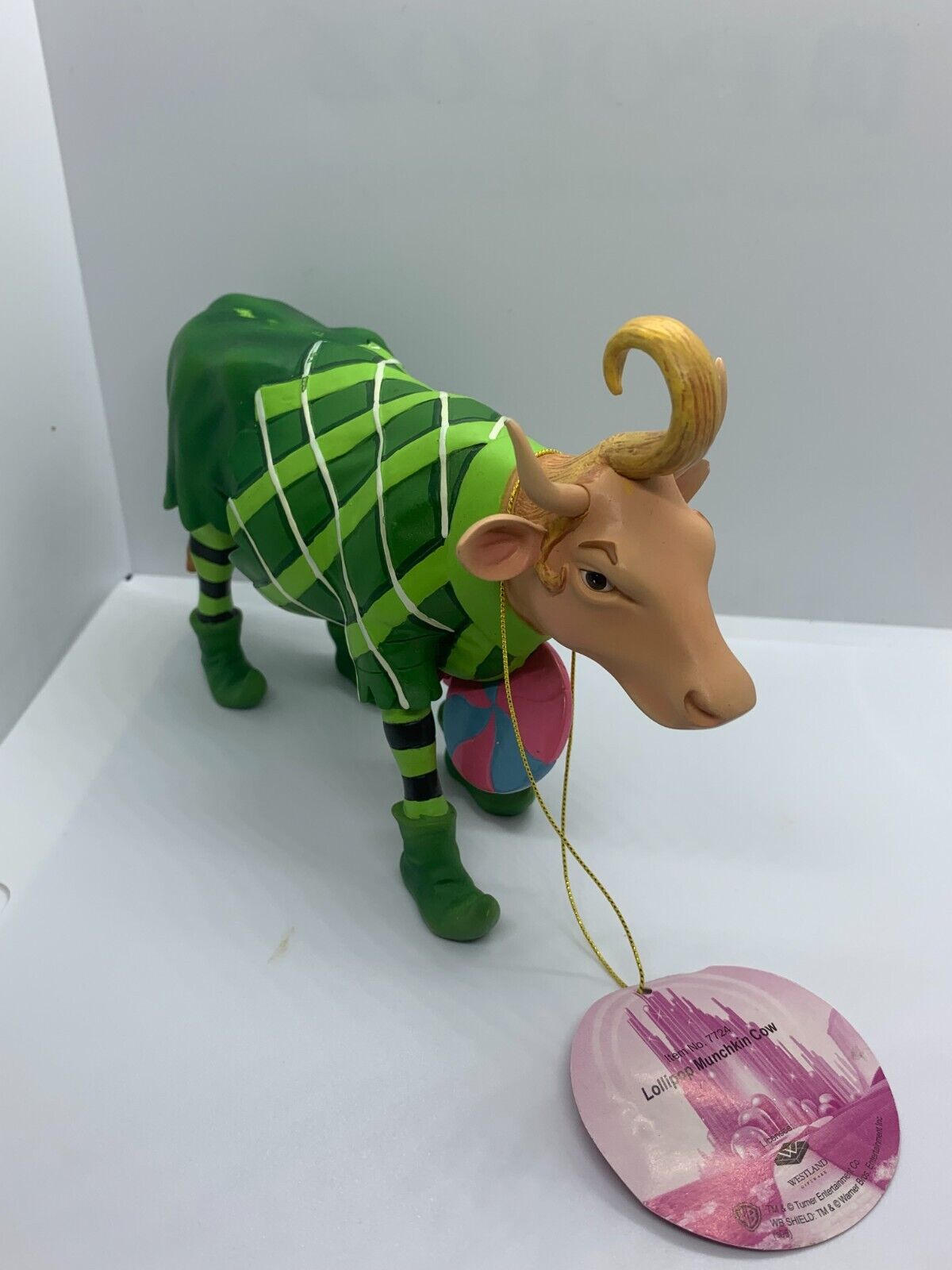 Cow Parade Lollipop Munchkin Cow # 7724 Wizard of Oz Westland Giftware Rare