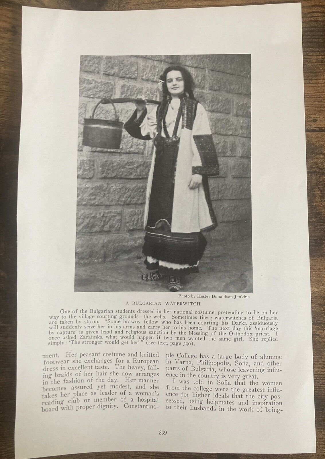 Book Clipping Photo Bulgarian Waterwitch 1915 