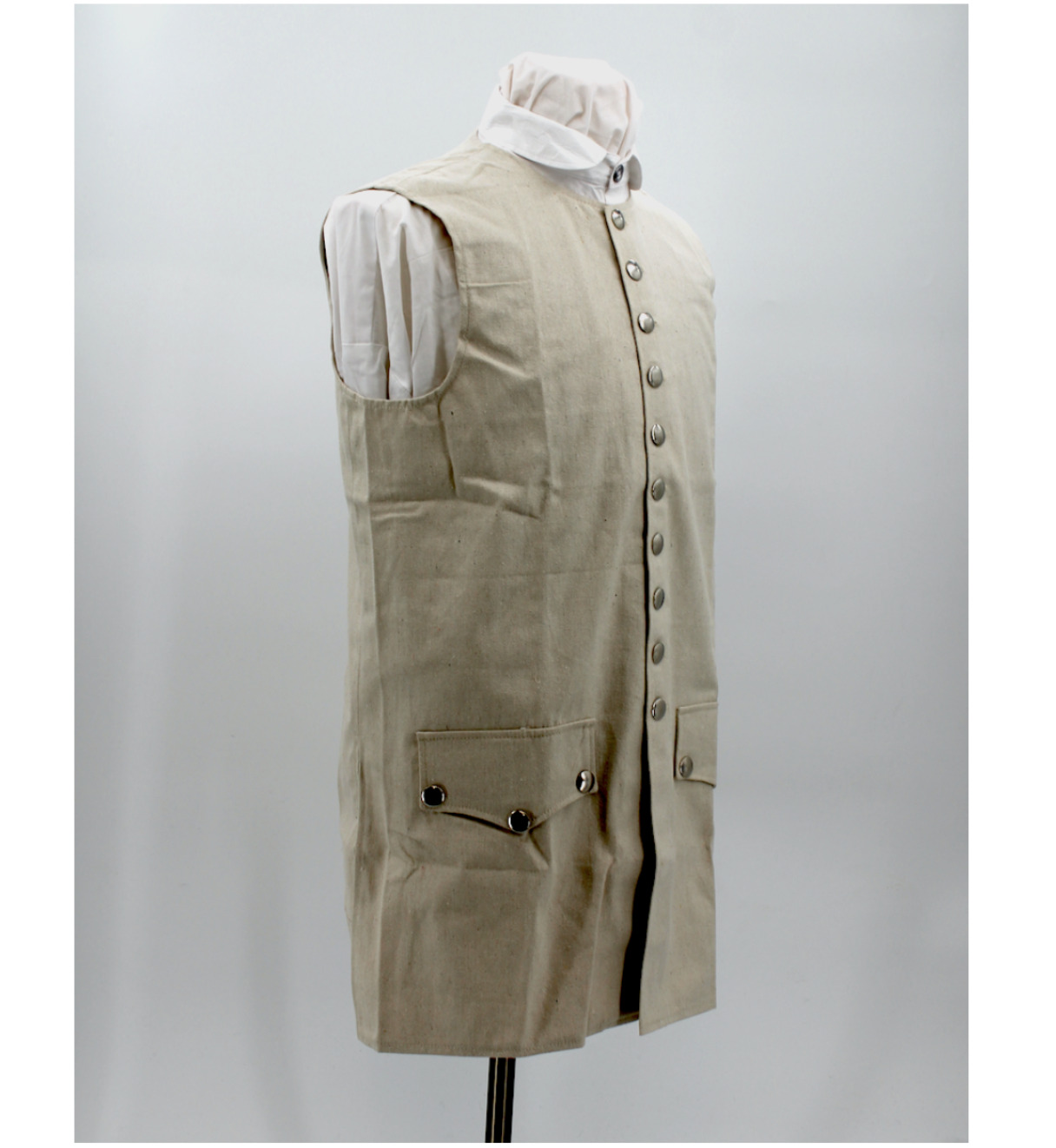 Osnaburg Colonial Waistcoat French & Indian, Revolutionary War -Size XXL 50/52