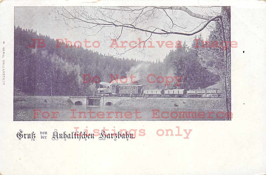 Germany, Gruss von der Anhaltische Harzbahn, Railroad Train