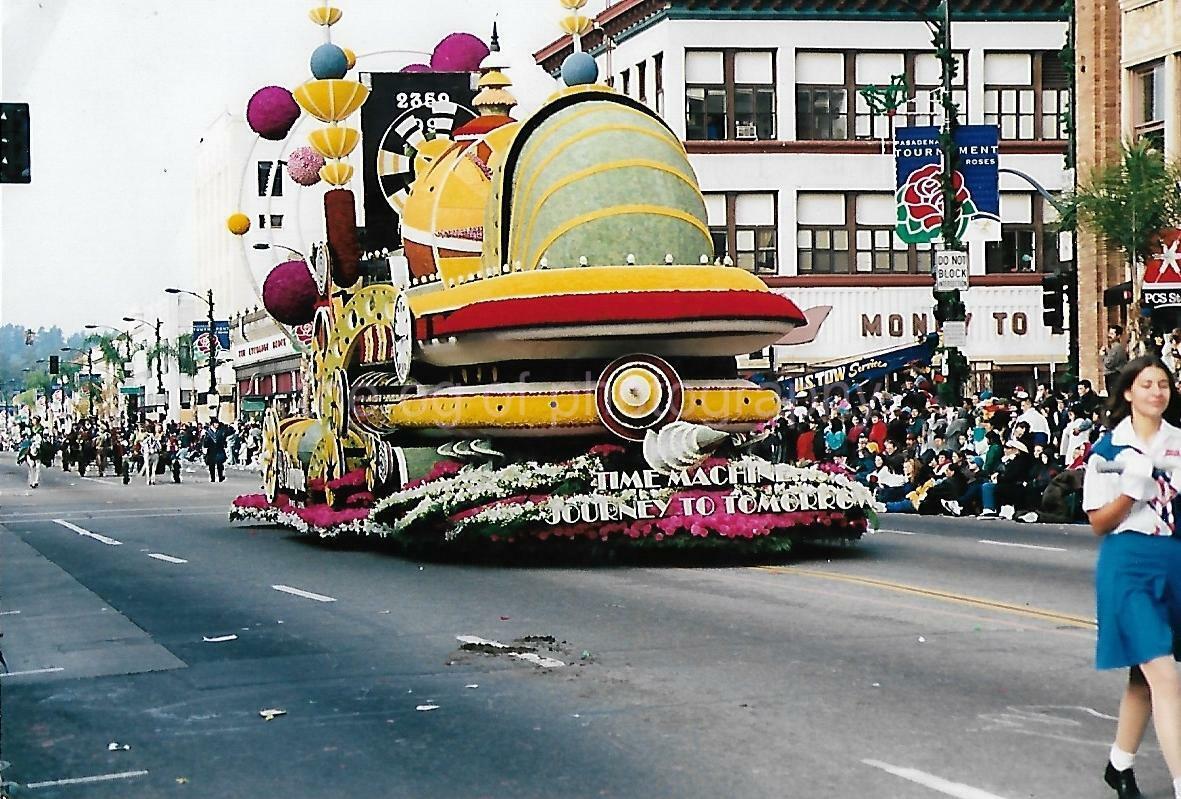 Rose Parade Float FOUND PHOTOGRAPH Color PASADENA California VINTAGE 05 15 T