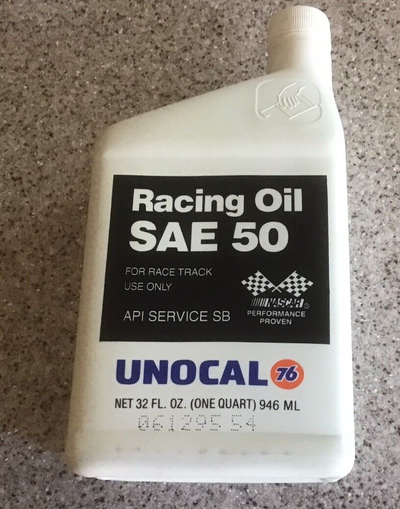VINTAGE UNOCAl/NASCAR SAE 50 RACING OIL NOS  (1QT)