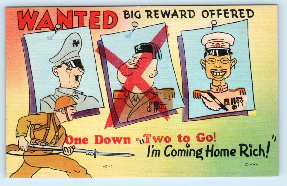 WWII Propaganda Comic ~ Anti HITLER, MUSSOLINI, TOJO \