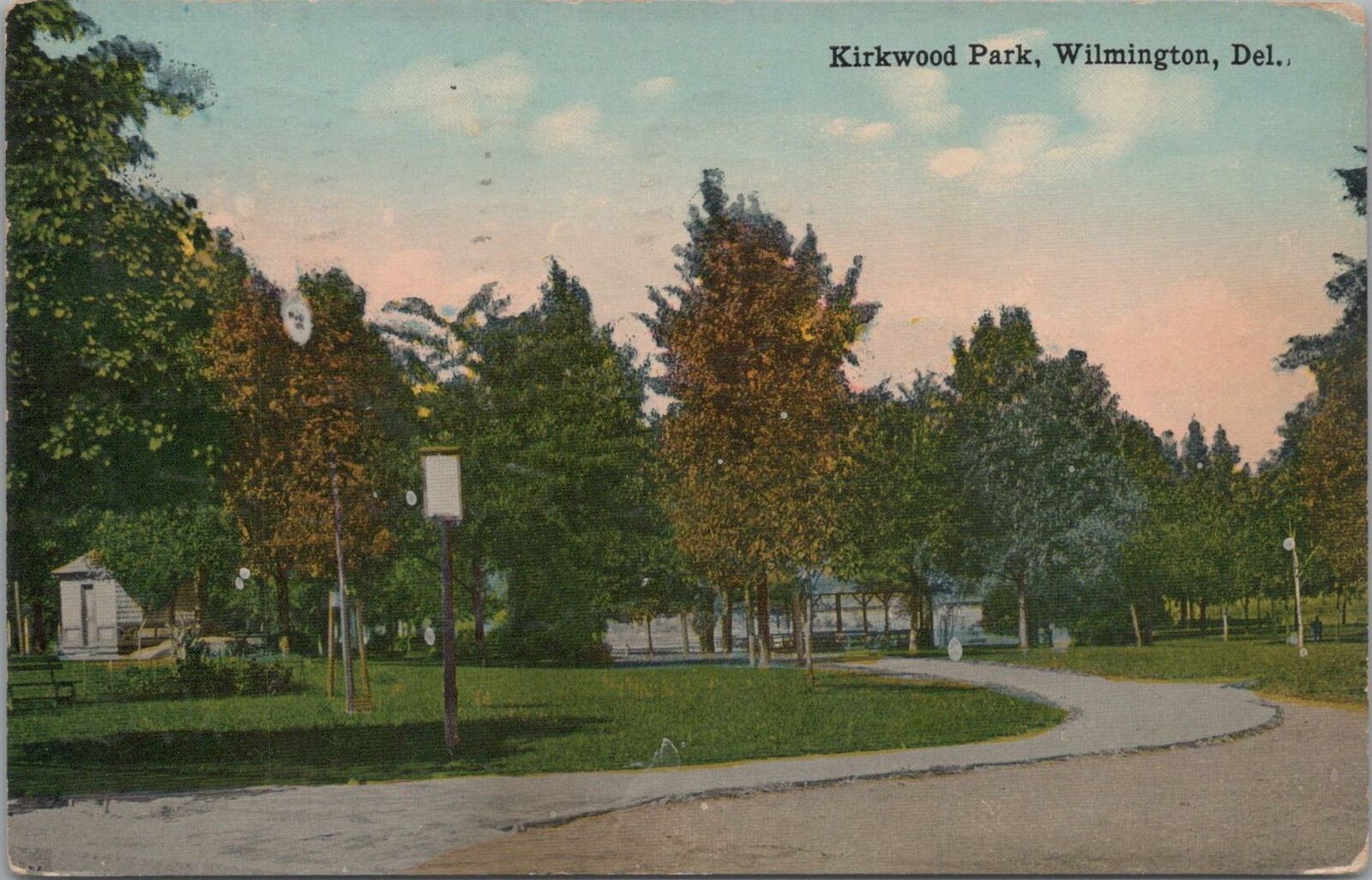 Postcard Kirkwood Park Wilmington DE Delaware 