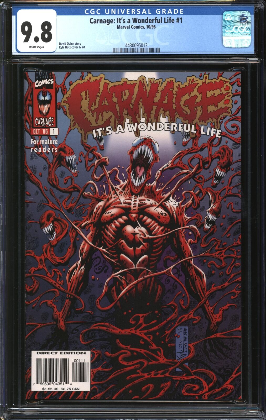 Carnage: It\'s A Wonderful Life (1996) #1 CGC 9.8 NM/MT