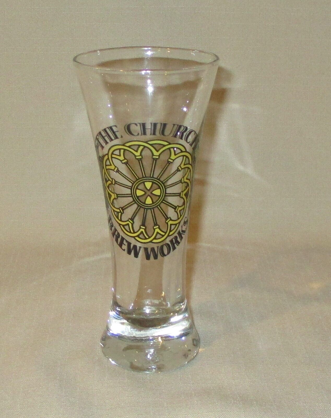 Small 4oz Pilsner Glass for Flight of Beer The Church Brew Works Philadelphia PA