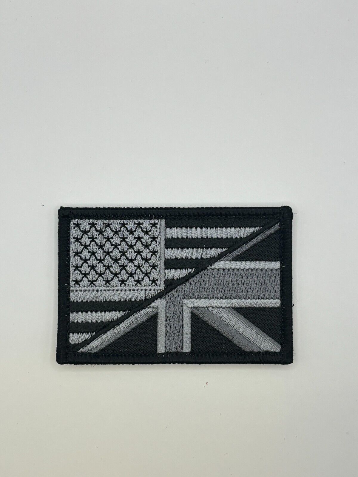 B/G USA UK Flag British American Flag Morale Patch 1PC Hook Backing  3\