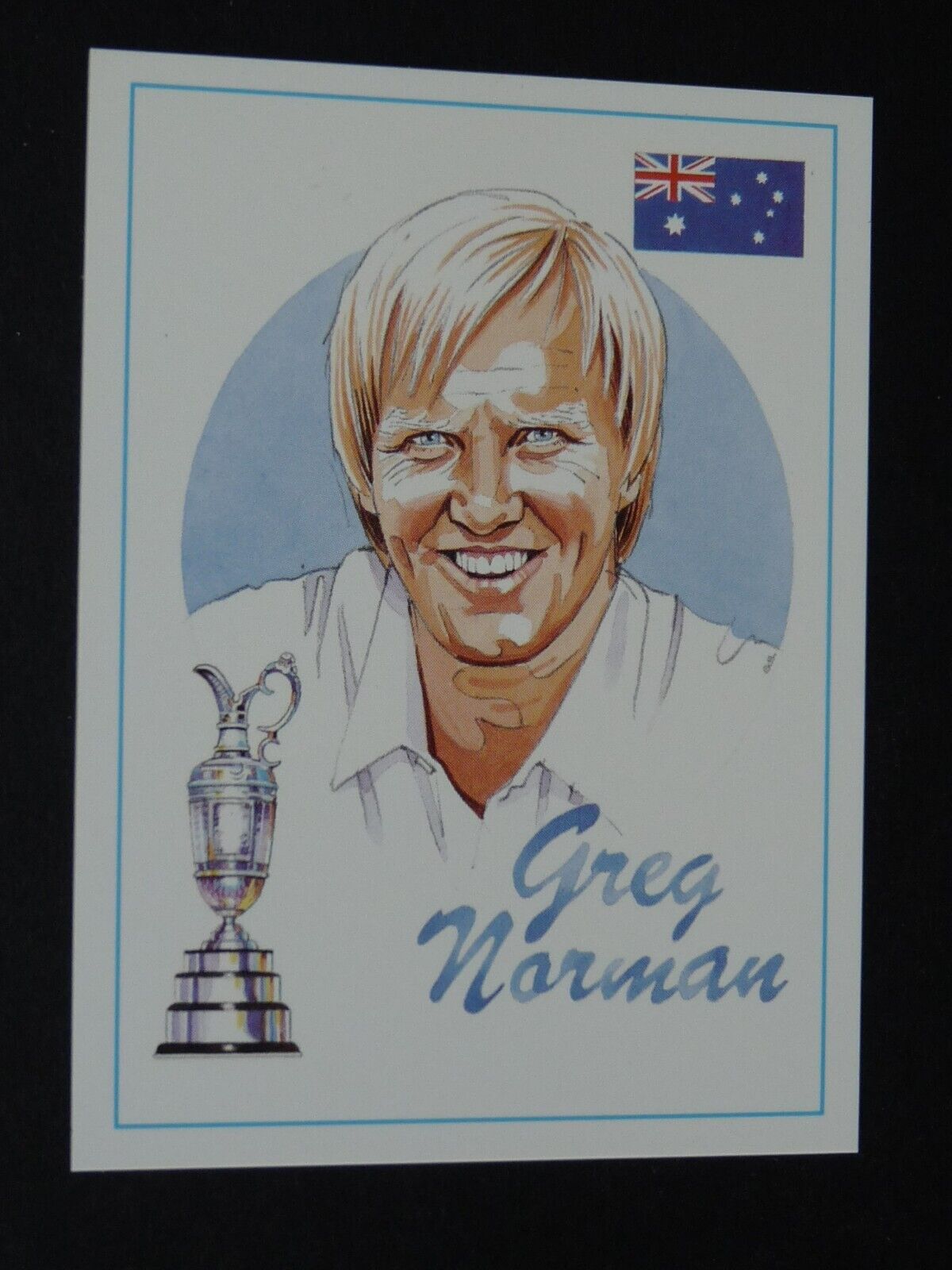 1993 GAMEPLAN CARD GOLF OPEN CHAMPIONS GOLFING #24 GREG NORMAN AUSTRALIA GOLFER