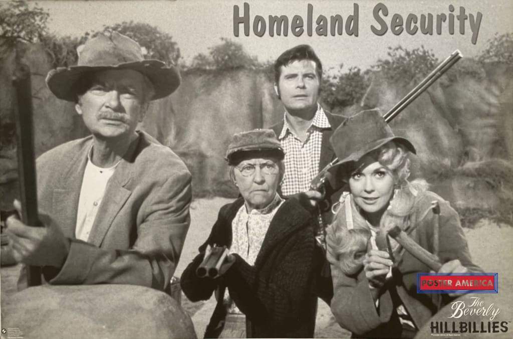 The Beverly Hillbillies Vintage Poster 2003 23 X 34.5  Black & White With Cast