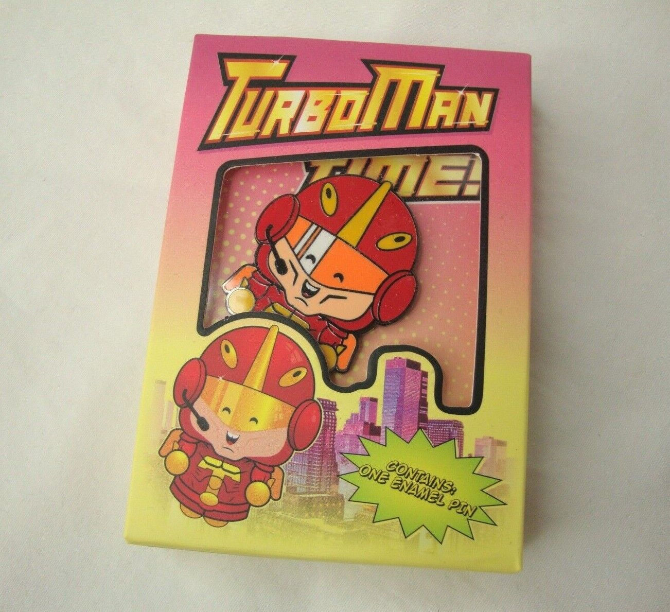 Jingle all the Way Turbo Man Enamel Pin Christmas Movie Toy Geek Fuel Exclusive