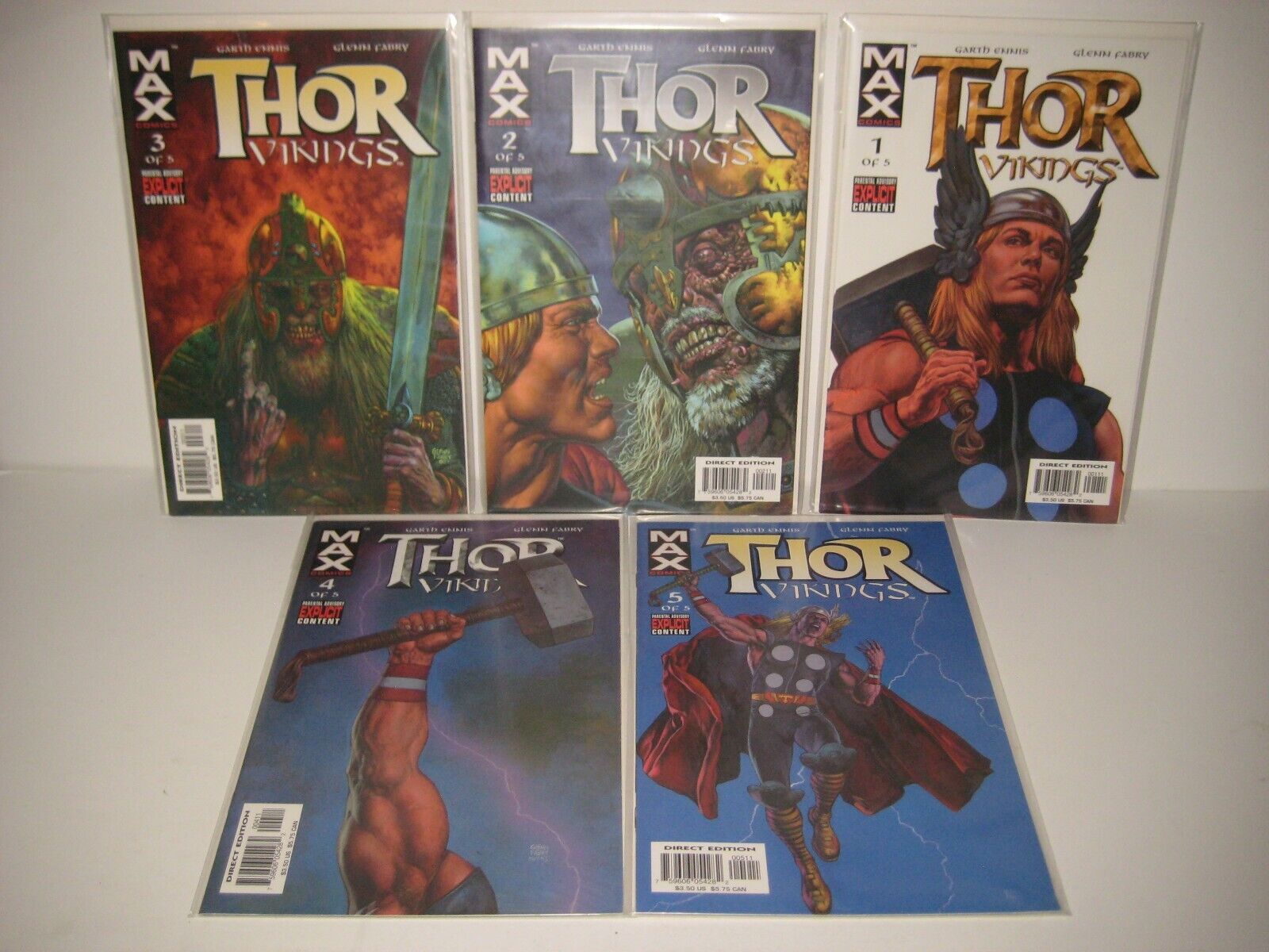 Thor: Vikings #1-5, Complete Limited Series 2003 Marvel, VF/NM