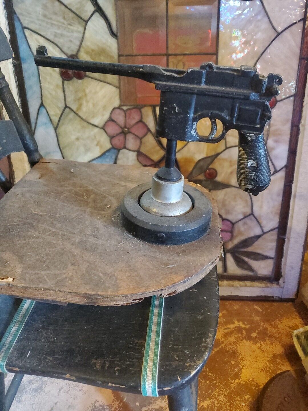 VTG  Pistol Arcade Shooting Gallery Gun Game 1940s-1950s Steel Pivots