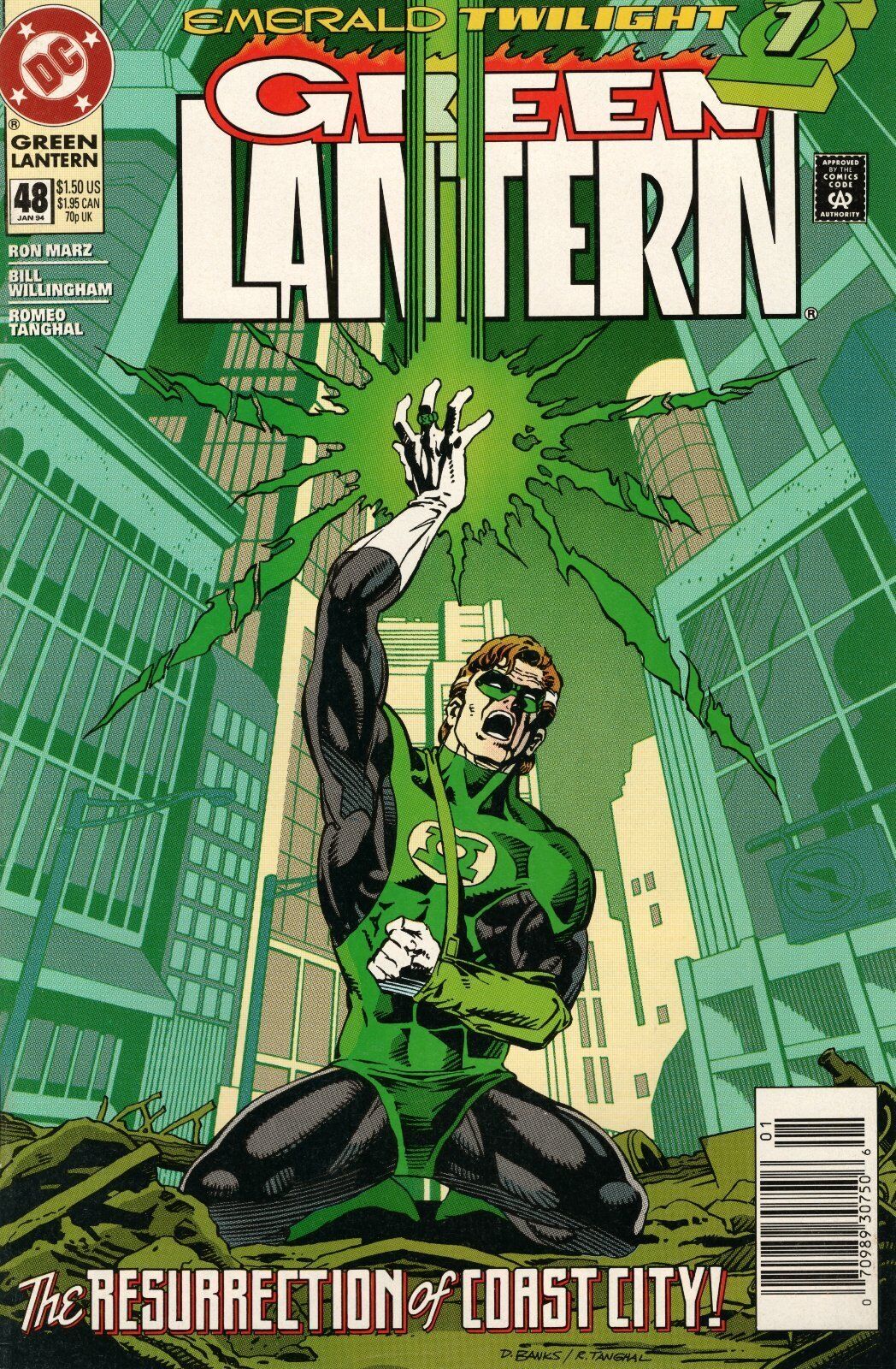Green Lantern #48 Newsstand Cover (1990-2004) DC