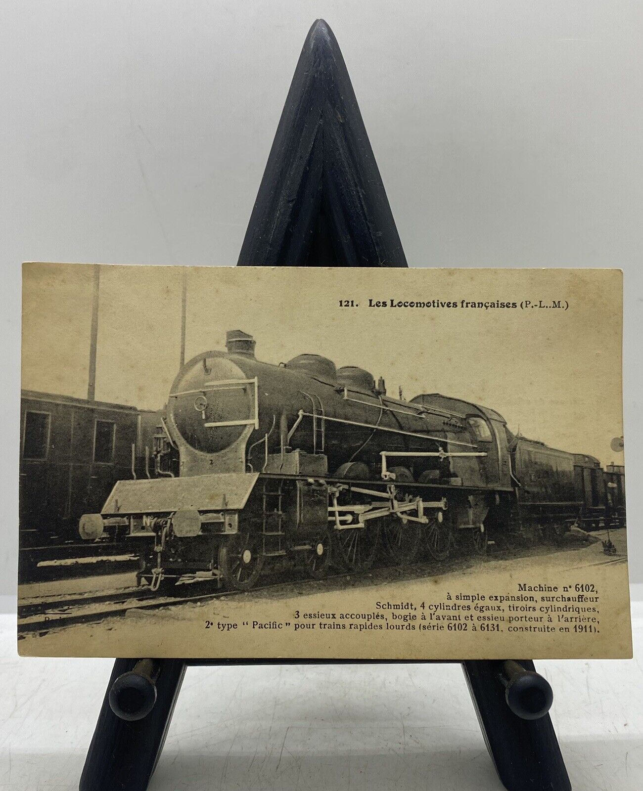 Vintage 1930’s Antique Steam Engine Locomotive Old Train Railroad Postcard￼￼