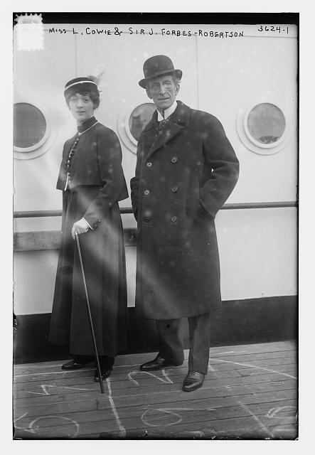 Laura Cowie 1892 1969 Sir Johnston Forbes Robertson Aboard Liner \